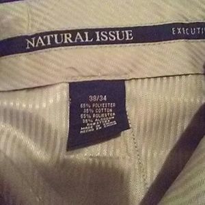 Mens "Natural Issue" black slacks